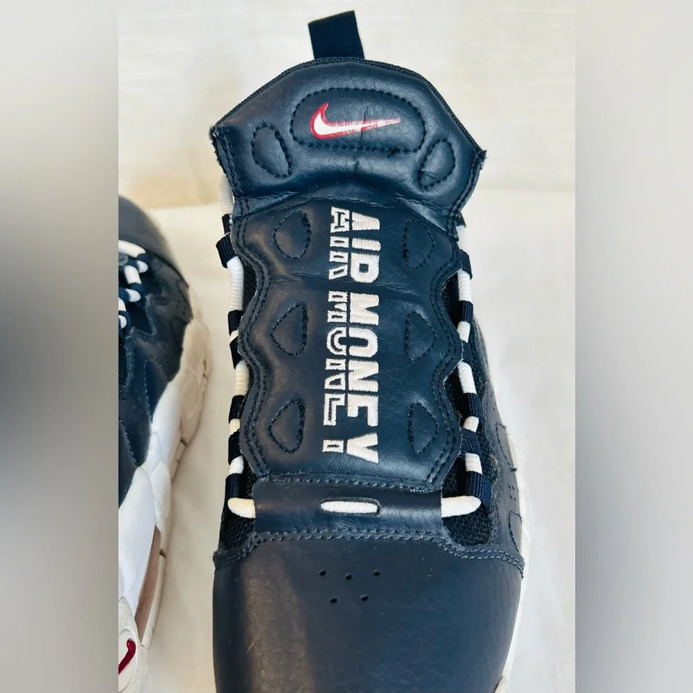 Nike Air Money Youth Obsidian Black Designer Luxury Leather‎ Sneakers